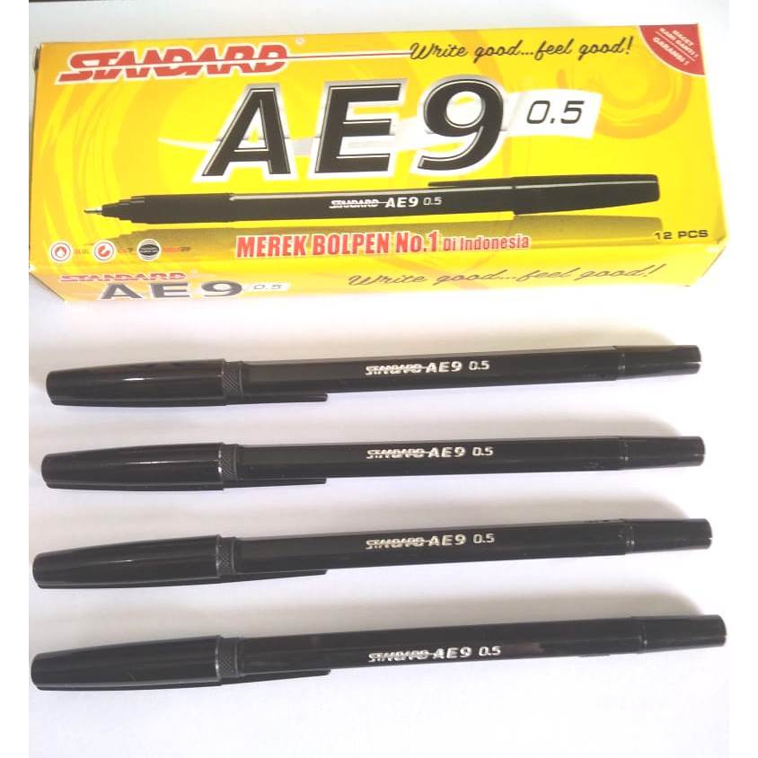 

Pulpen Standard AE9 0.5mm HITAM 1 pcs