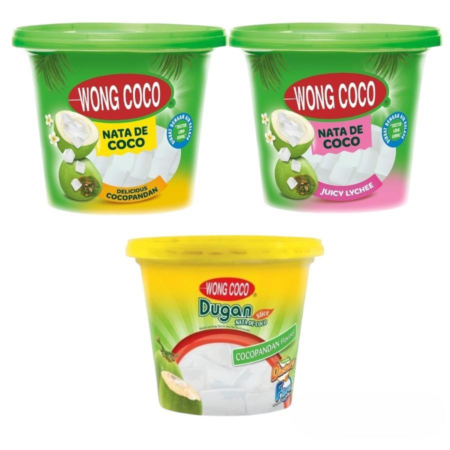 

WONG COCO SARI KELAPA NATA DE COCO CUBES COCOPANDAN / LYCHEE / SLICE DUGAN COCOPANDAN 1 KG