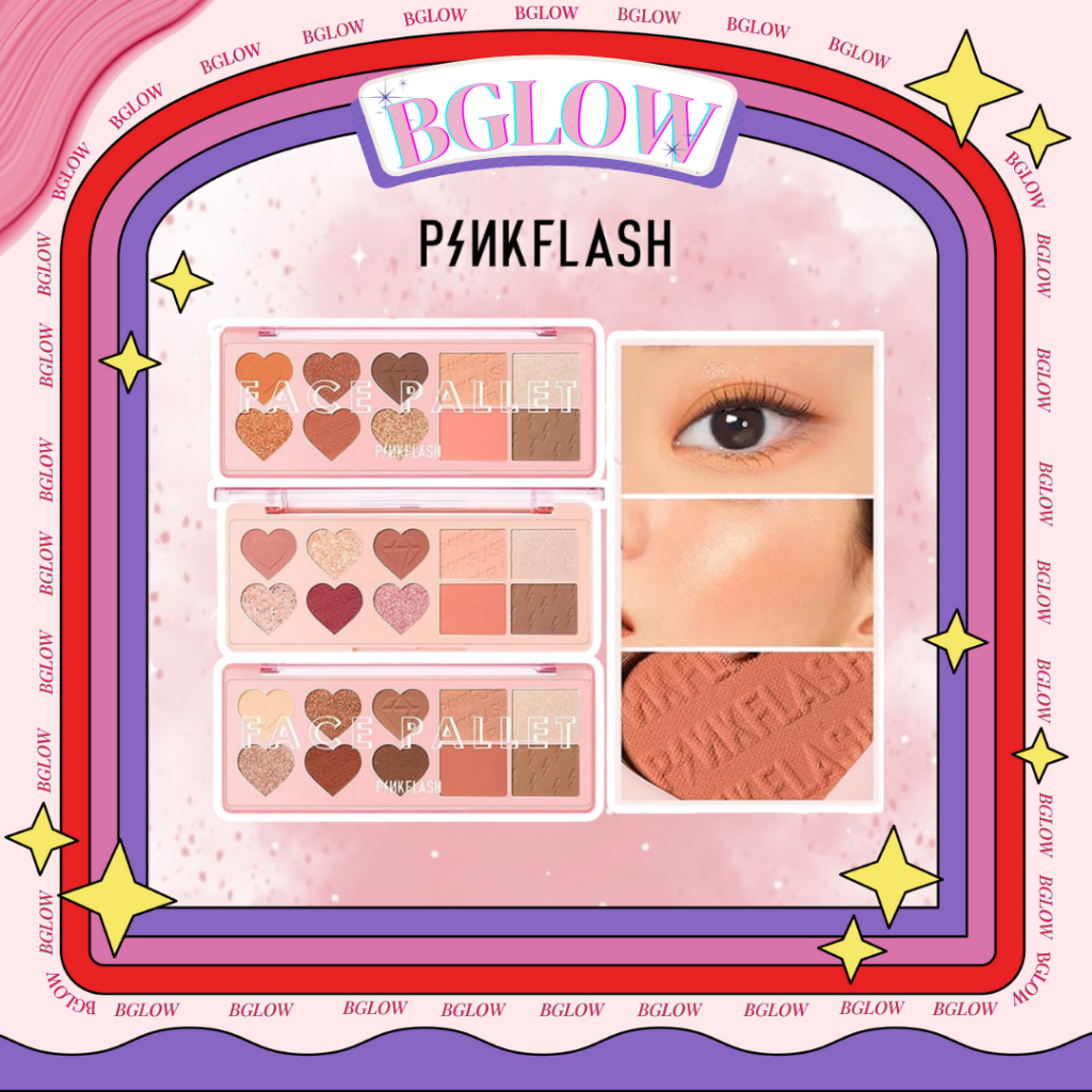 PINKFLASH M02 OhMyLove 4 in 1 Multiple Face Palette (Eyeshadow Blush Highlighter Contour) |  01 MAND