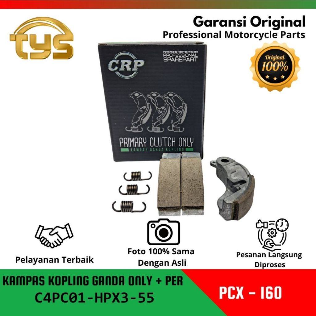 CRP untuk Honda PCX-160 - Kampas Kopling Ganda Only+Per