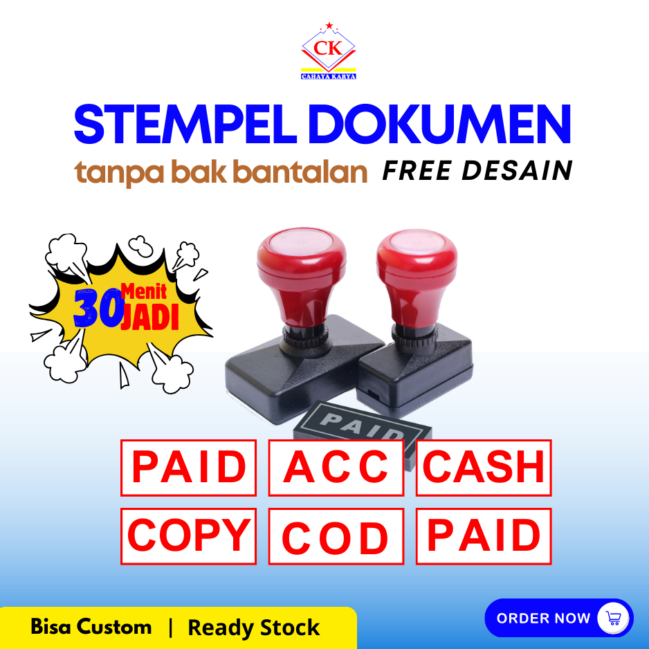 

Stempel Dokumen /PAID /COPY/ RAHASIA /LUNAS DLL. ( BISA CUSTOM )