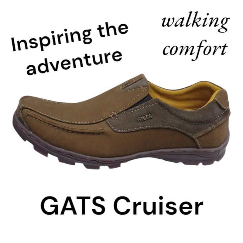 SEPATU CASUAL PRIA KULIT ASLI SLIP ON ORIGINAL GATS TO2208