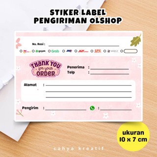 Stiker Label Pengiriman Alamat Olshop