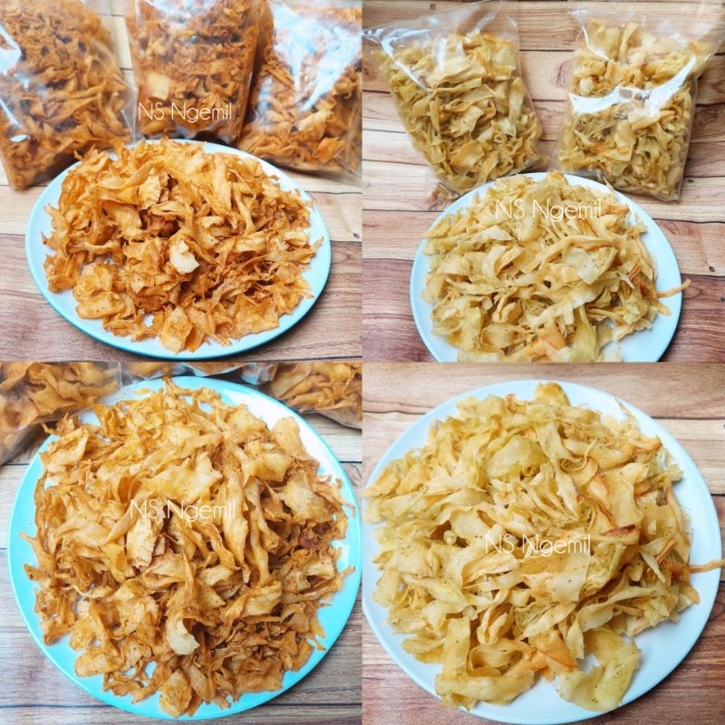 

Keripik Singkong Pedas Gurih Brekele Khas Kebumen Berat 200 Gram / Keripik Pedas Asin Daun Jeruk