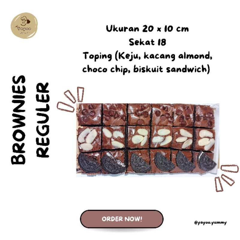 

Brownies Panggang Sekat | Fudgy Brownies