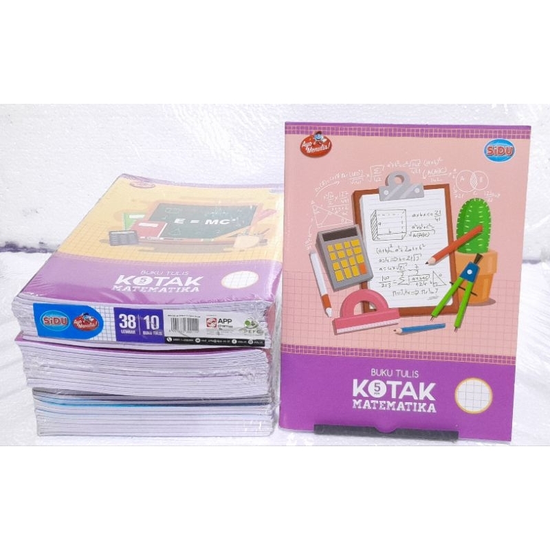 

BUKU TULIS SIDU KOTAK KECIL MATEMATIKA 5MM 38 LEMBAR (10pcs)