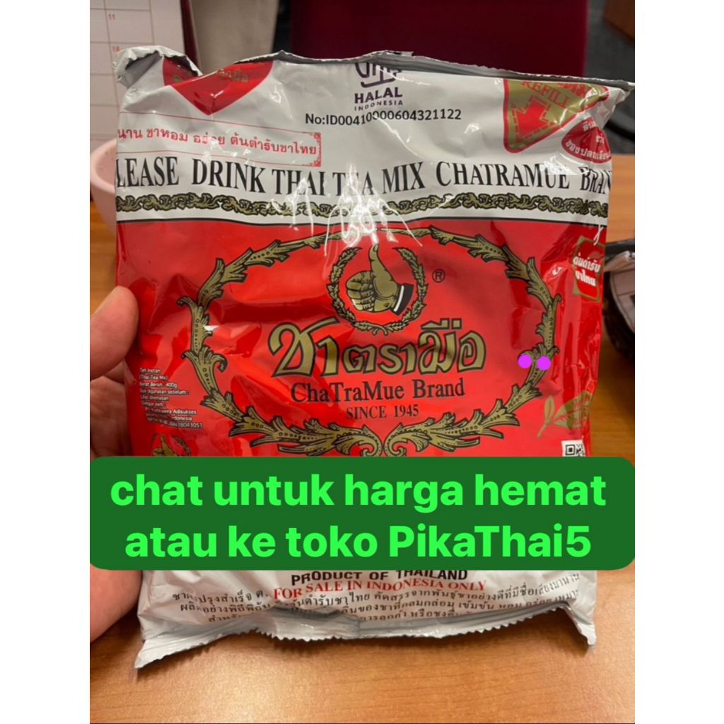 

RED BPOM Thai Tea Merah Chatramue 400 Gram