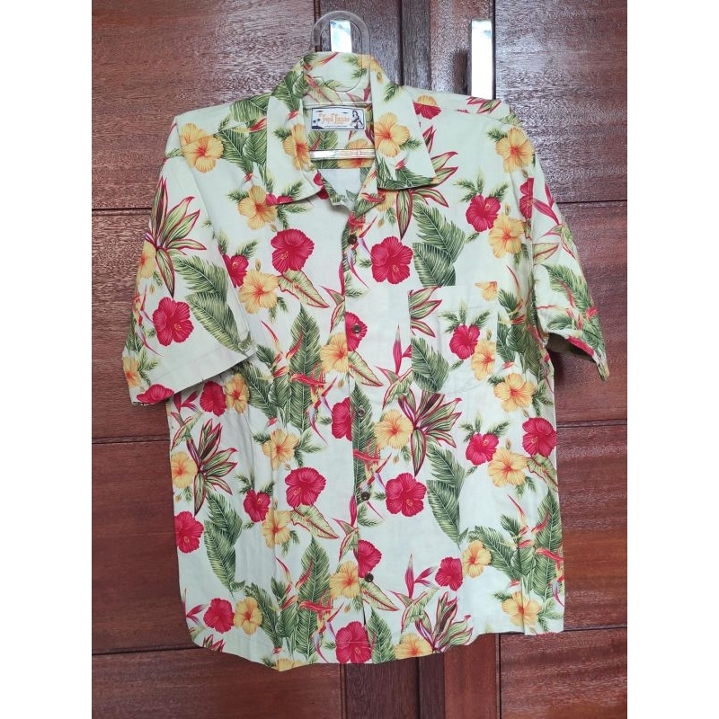 [Preloved] Kemeja Pantai Kemeja Aloha edition Tropic Thunder XL