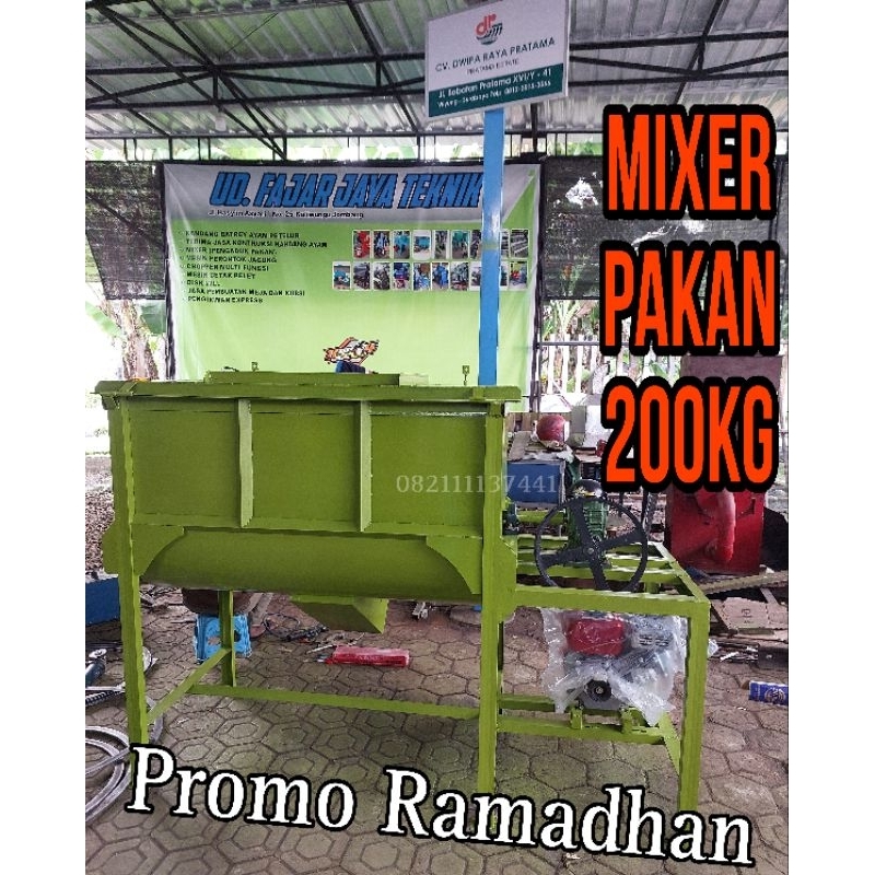 miXer pakan kapasitas 200kg pesanan lampung