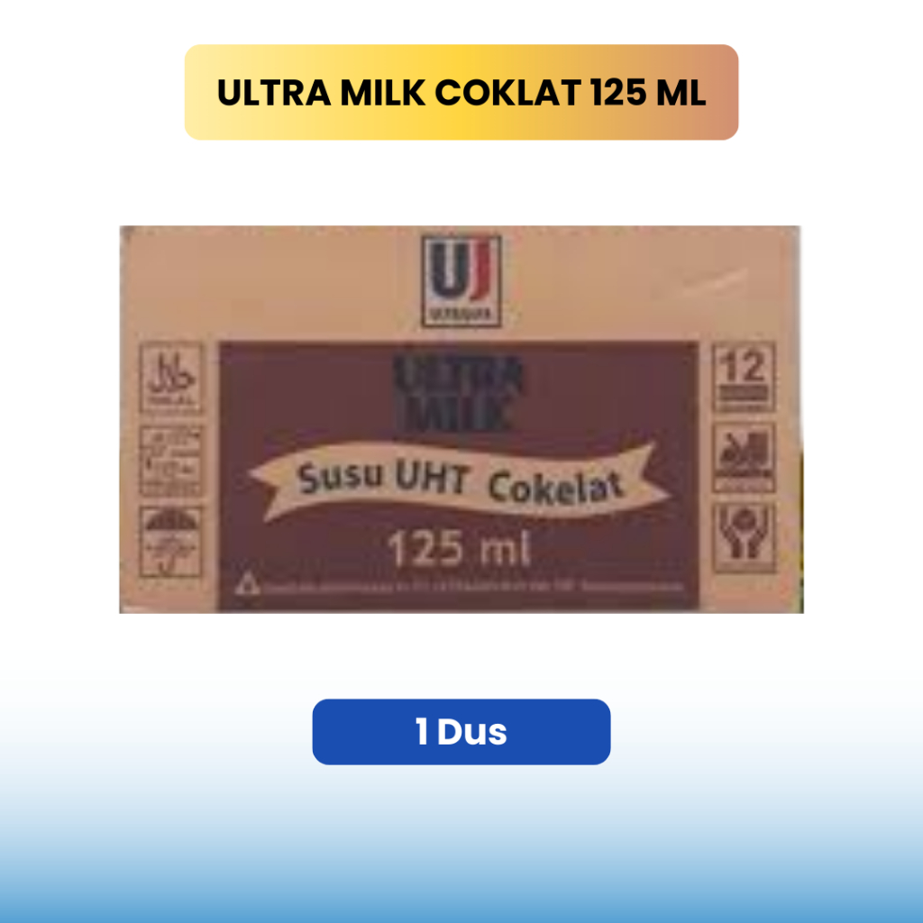 

RB Jual Susu Ultra Milk Rasa Coklat 125 ml 1 Dus