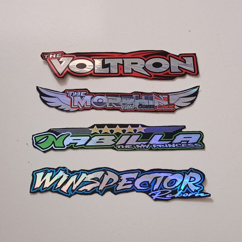 stiker bus basuri qq trans voltron morphin nabila winspector