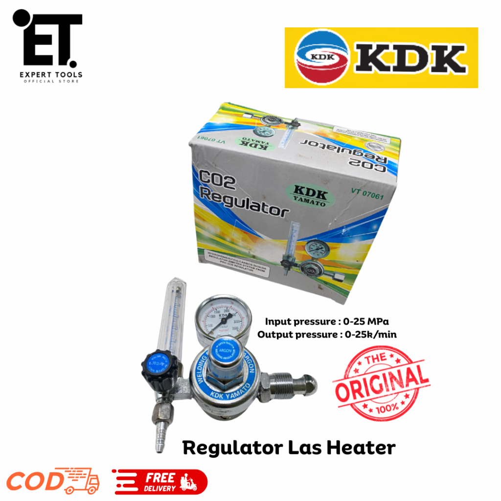 KDK Regulator Las Argon Las TIG MIG Pengukur Tekanan Gas Las Argon Welding Regulator