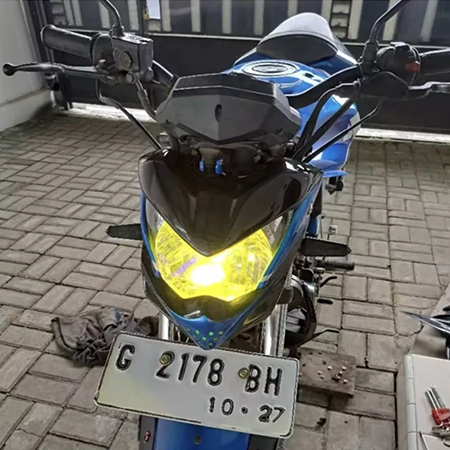 BESTPROMO Lampu Led Laser H4 Lampu Led Utama Laser Hi Low Mxking klx crf cb Vixion dll COD