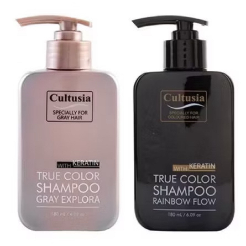 PASTI MURAH - CULTUSIA TRUE COLOR SHAMPO 180ML - CULTUSIA SHAMPO GREY EXPLORA 180ML - MEMPERTAHANKAN