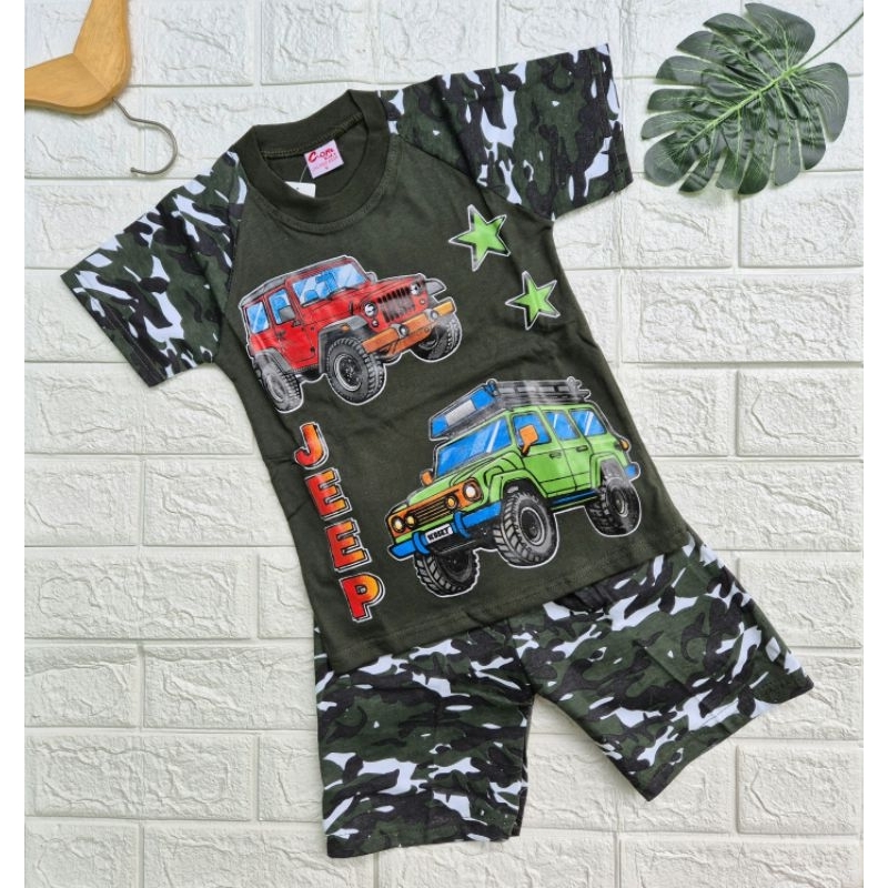 Setelan Anak Laki Laki Kostum Tentara Baju Army Tank , Jeep, Pesawat Pakaian Anak Balita TK SD Bisa 