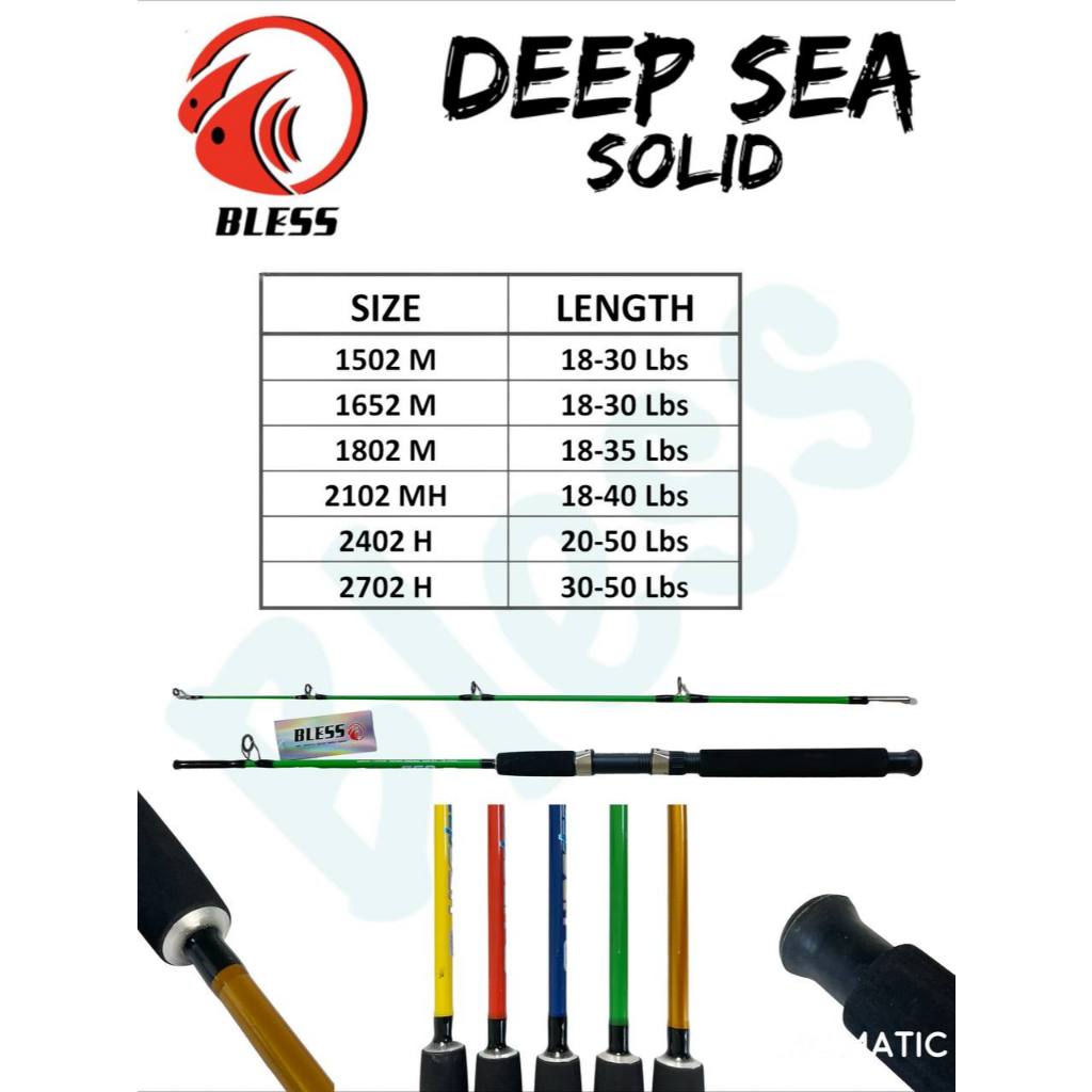 Joran Pancing BLESS Deep Sea Solid – Joran Laut Kuat & Lentur untuk Ikan Besar