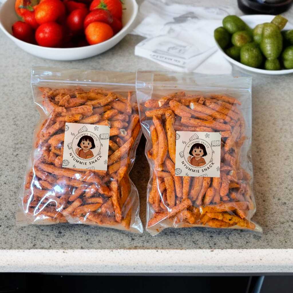 

NYUMMIE SNACK - Basreng Stik Balado Pedas Daun Jeruk