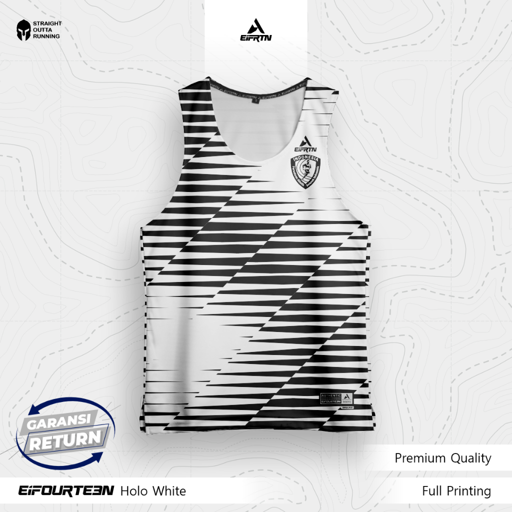 RB EiFRTN Baju Kaos Singlet Lekbong Lari Running Timnas Indonesia PASI Tahun 2025 IDN SPIRIT