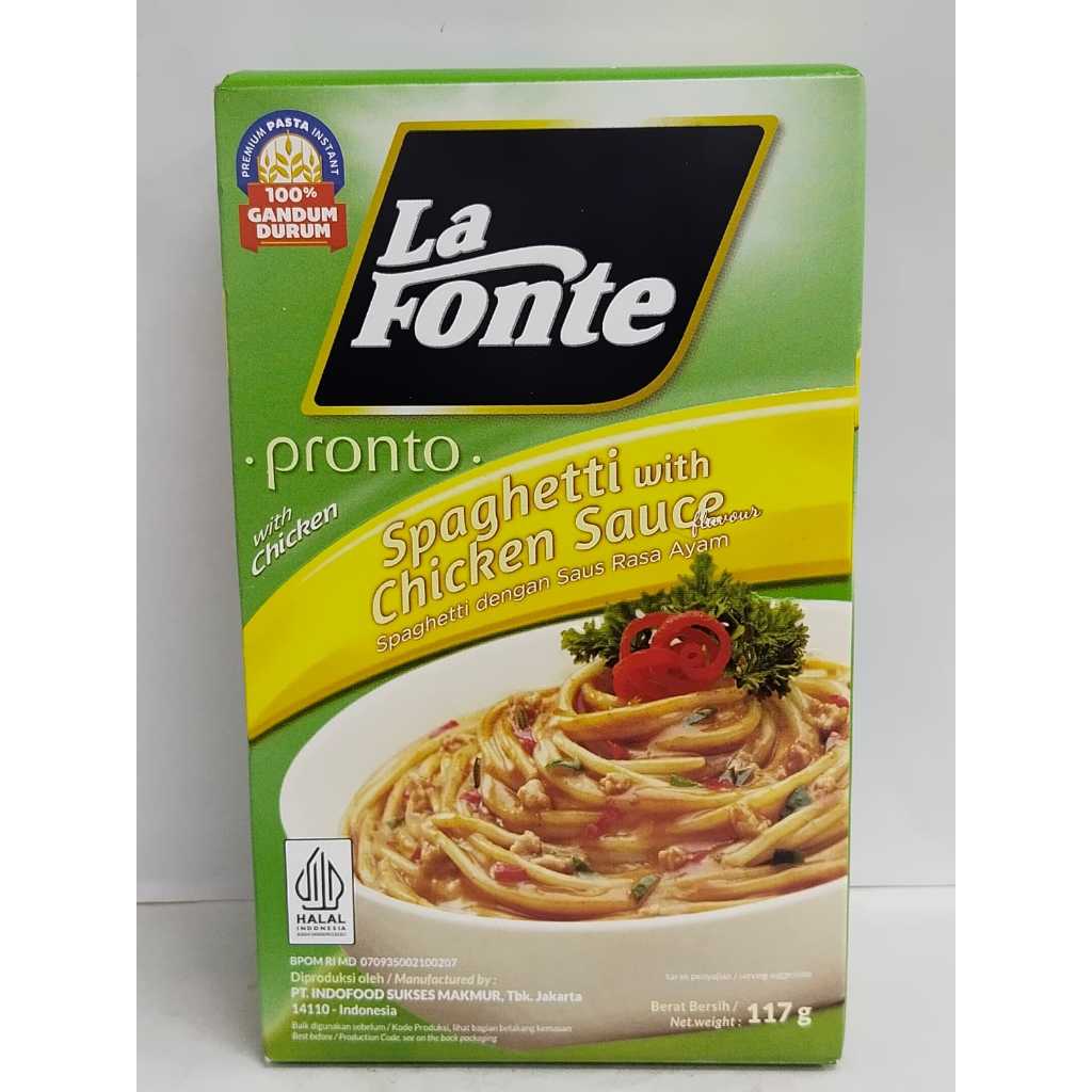 

LA FONTE SPAGHETTI WITH CHICKEN SAUCE 117G