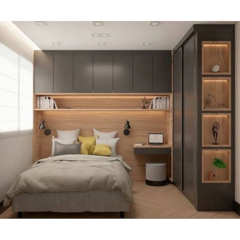 LEMARI PAKAIAN WARDROBE CUSTOM , LEMARI MINIMALIST