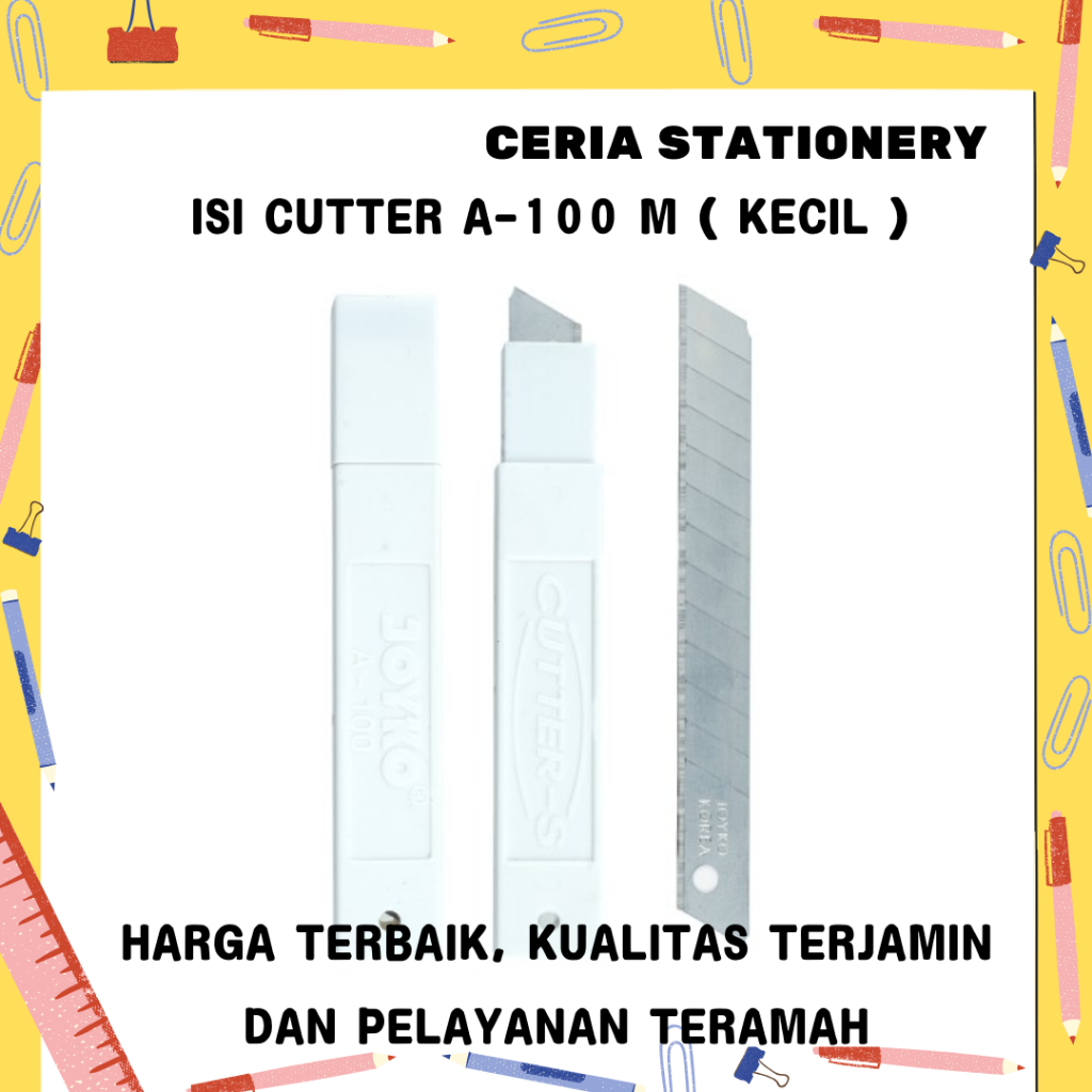 

Isi Cutter Joyko A-100 Kecil