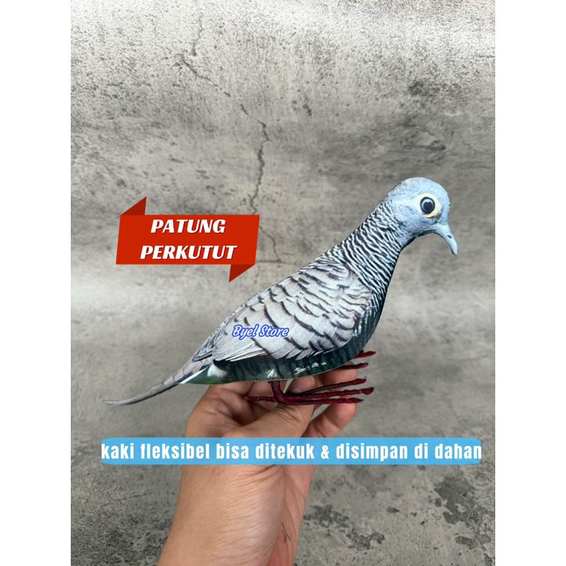 Patung jontrot burung perkutut lokal - perkutut jawa