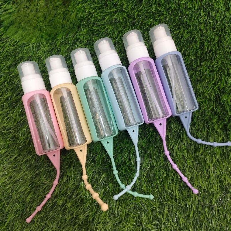 MINISO BALI | Botol Hand Sanitizer Fliptop Gantungan Silicone 50ml/75ml Botol Holder Hand Sanitizer 