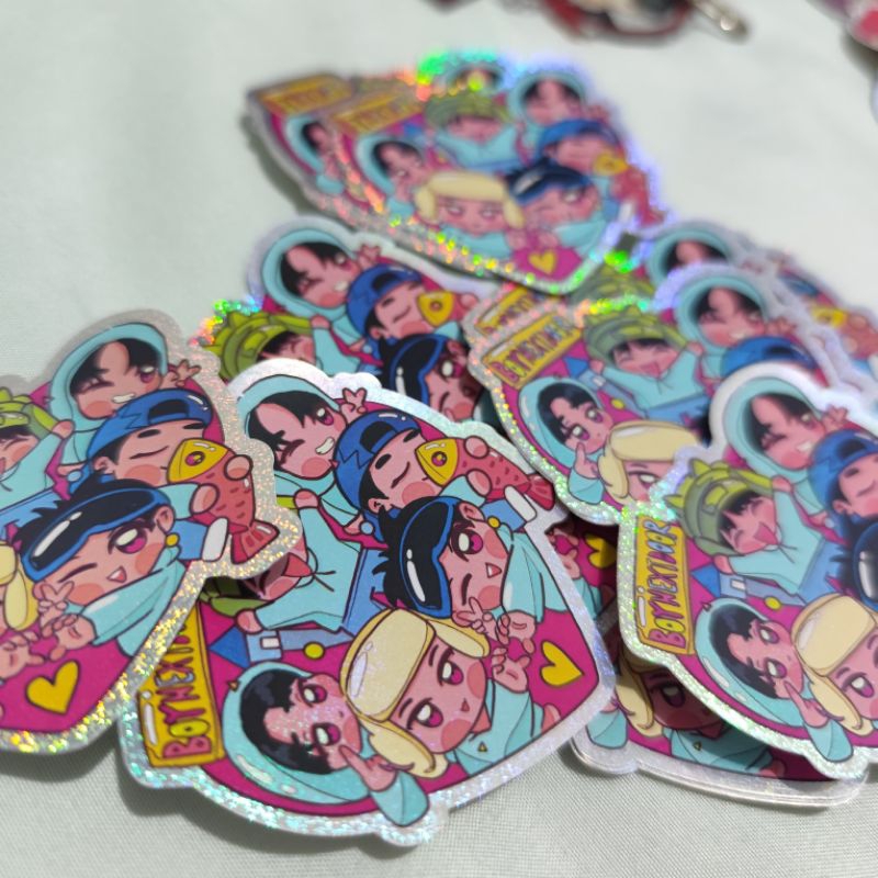 

Sticker BOYNEXTDOOR glitter holo | sticker deco kpop bonedo | aftersale pland