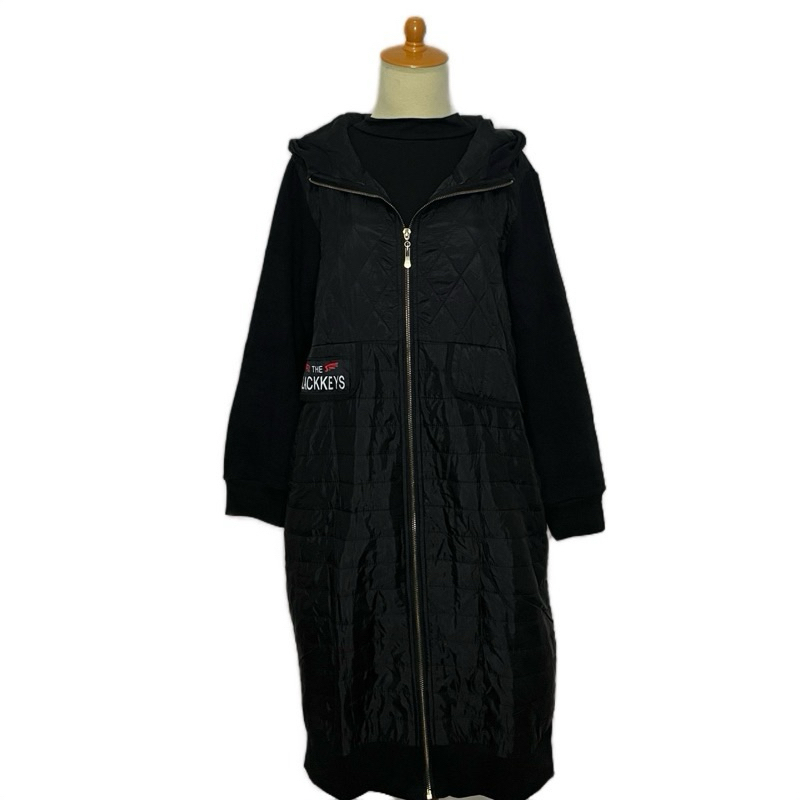 Preloved Long Coat Puffer Hitam