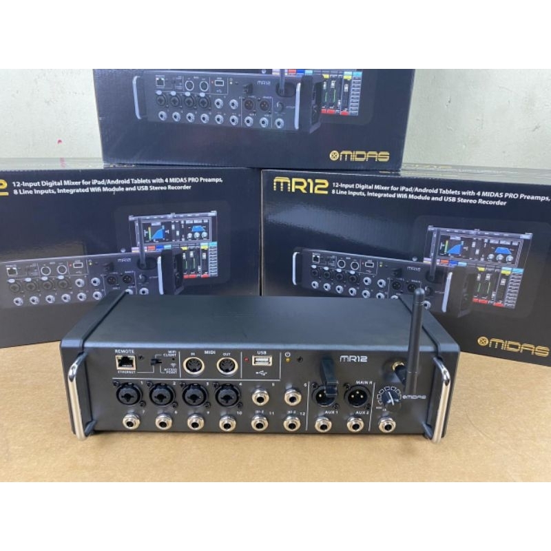 MIXER DIGITAL MIDAS MR12 12CH MR 12