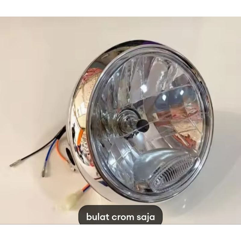 Lampu Depan Bulat Vixion Old Full Crom Kualitas Terbaik