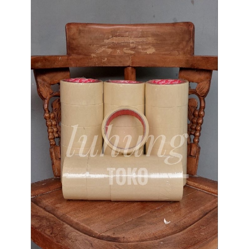 

Lakban Kertas Masking Tape Kraft selotip perekat serbaguna