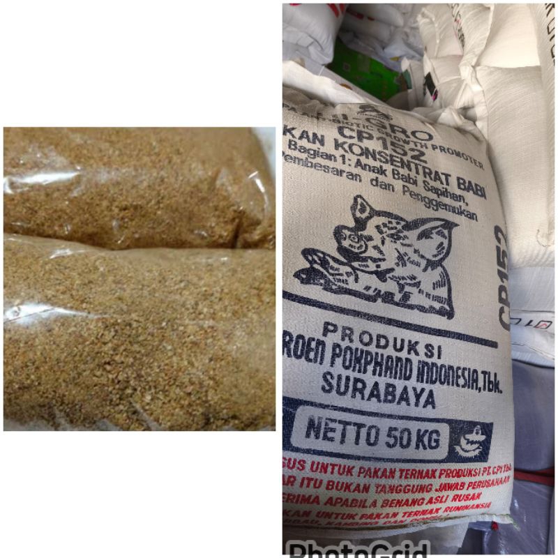 KONSENTRAT BABI ANAK BABI SAPIHAN CP152 PAKAN HEWAN TERNAK  1 KG