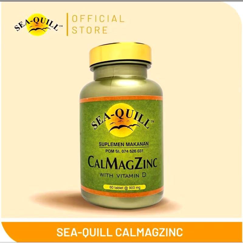 Seaquill Calcium Magnesium Zinc CalMagZinc with D3  - 60 tablet (495967) BPOM