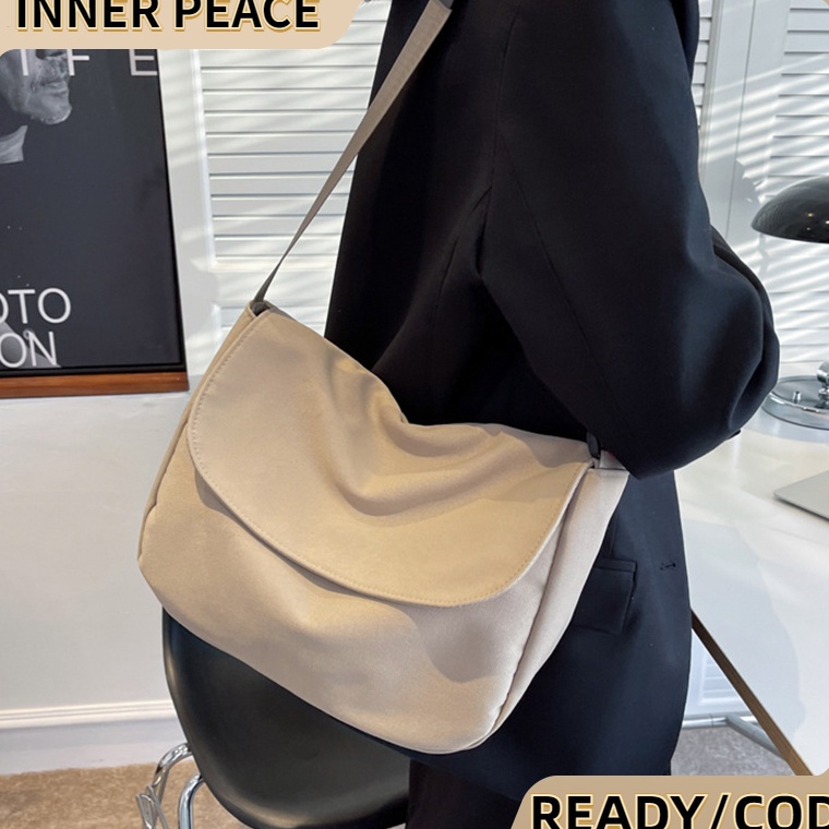 LANGSUNG KIRIM D READY Tas Selempang Wanita Tas Kanvas Wanita Tas Besar Selempang Wanita Tas Bahu Ta