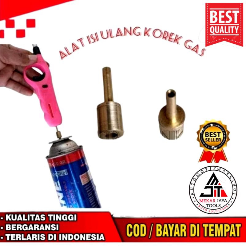 Alat isi ulang gas kaleng portable Refil gas kaleng portable simpel isi ulang gas refil isi ulang ko