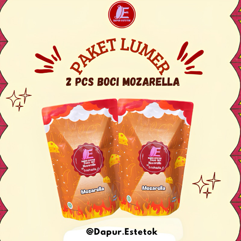 

PAKET LUMER || 2 BASO ACI MOZARELLA (DAPUR ESTETOK)