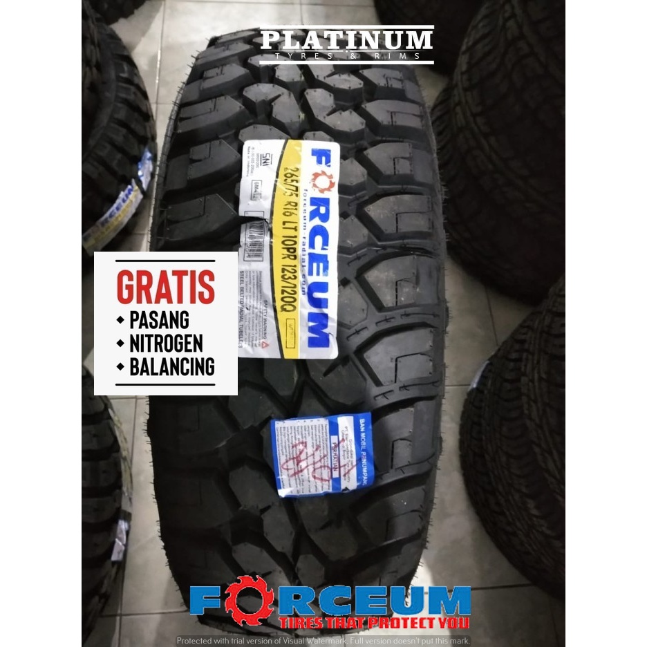 BAN OFFROAD FORTUNER PAJERO R16 FORCEUM MT 08 265 75 RING 16