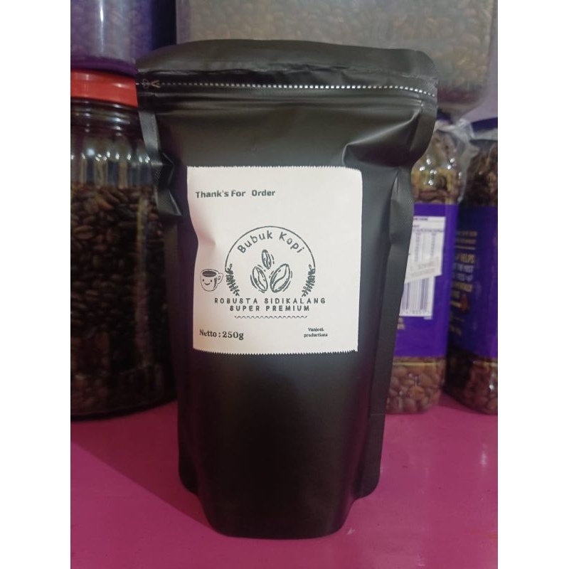 

Kopi Hitam Robusta Asli Sidikalang Kualitas Super 250 Gram