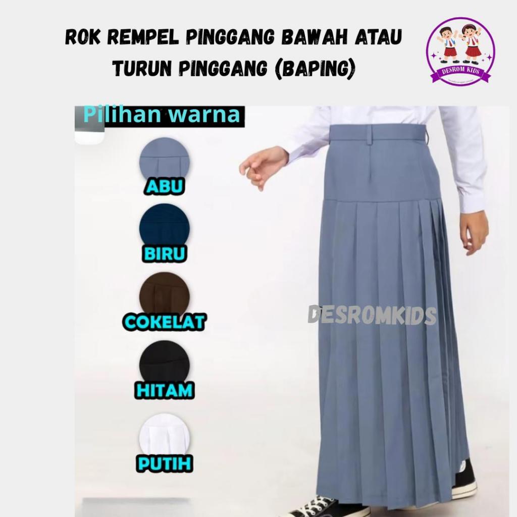 SERAGAM SMP/A ROK PANJANG REMPEL BAWAH (BAPING)