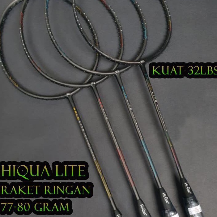 Keluaran Terbaru Raket Badminton HIQUA HIQUA LITE GOLDCHAMOBLUERED LITE RINGAN 5U
