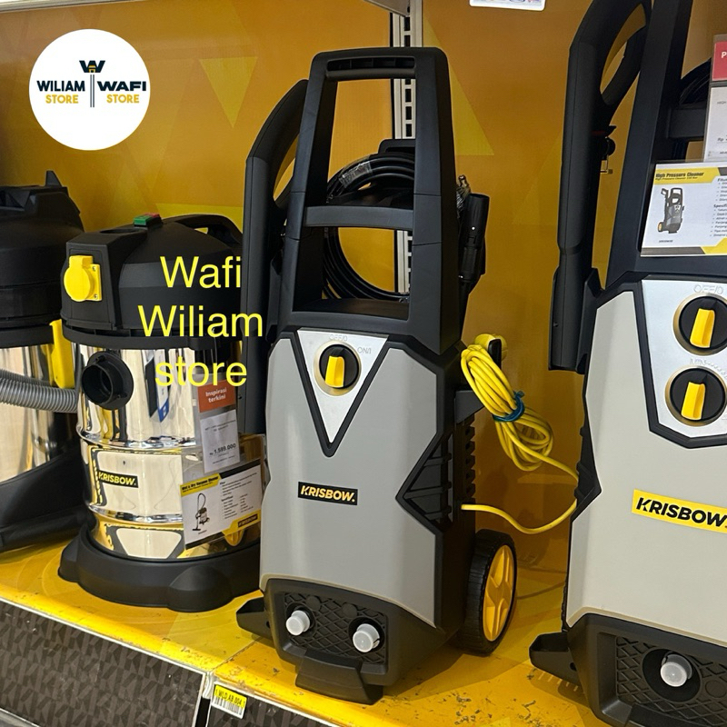 krisbow high pressure cleaner 130 bar 1600 watt /krisbow alat mesin cuci steam mobil motor power jet