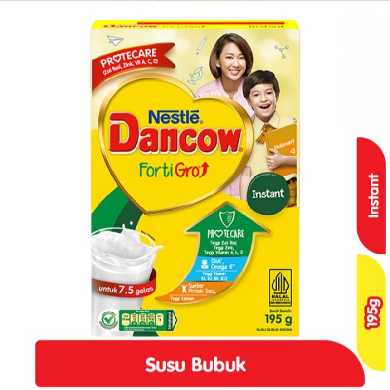 

Nestle Dancow FortiGro Susu Bubuk Instan Cokelat 195gram