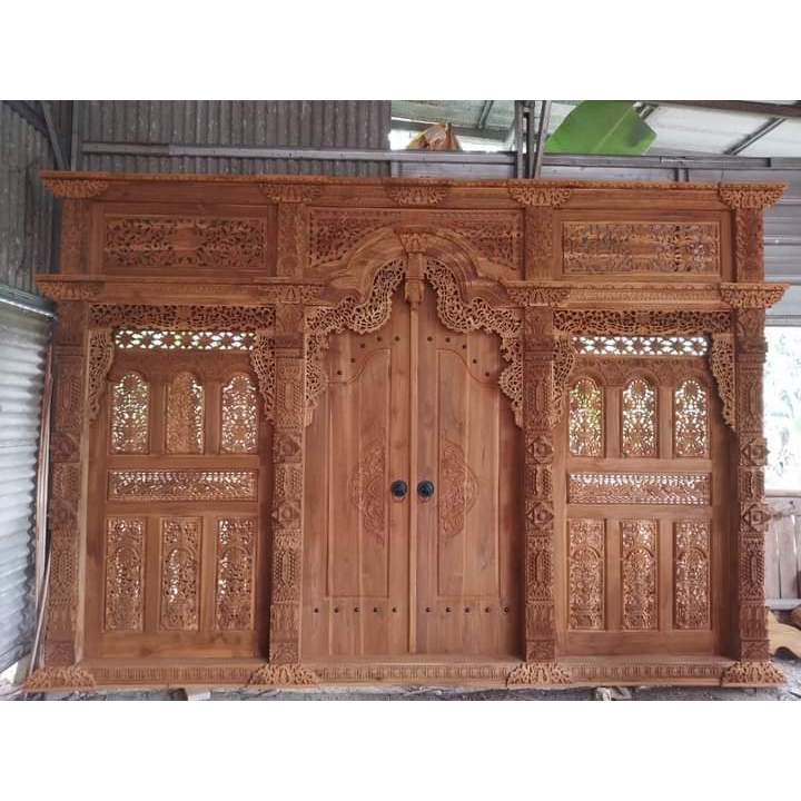 Pintu Kayu Jati Jepara | Pintu Ukir Jati Jepara Furniture | Gebyok Pintu Ukir Jati Jepara | Gapura G