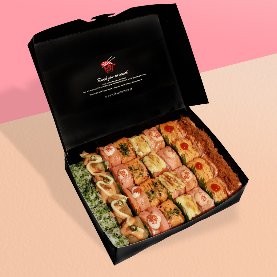 

Sushi Salmon Go Platter 2 (32 pcs) - Sushi Mate - Halal