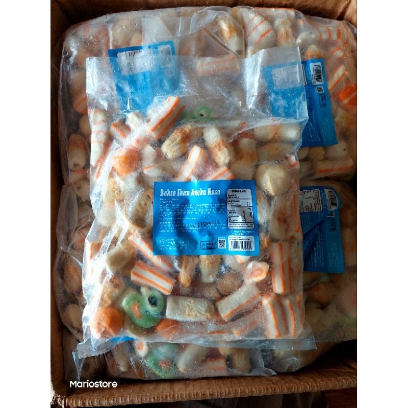 

Bakso seafood mix 1kg merk Indomina