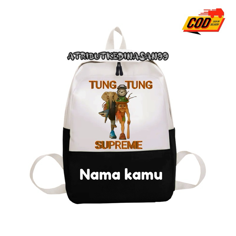 Tas Ransel Anak Anomali Tung Tung Supreme Tas Ransel Anak Sekolah TD SDFREE NAMA ( BISA COD )
