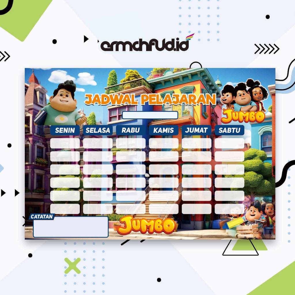 

Poster Jadwal Pelajaran School Timetable murah mapel siswa time table