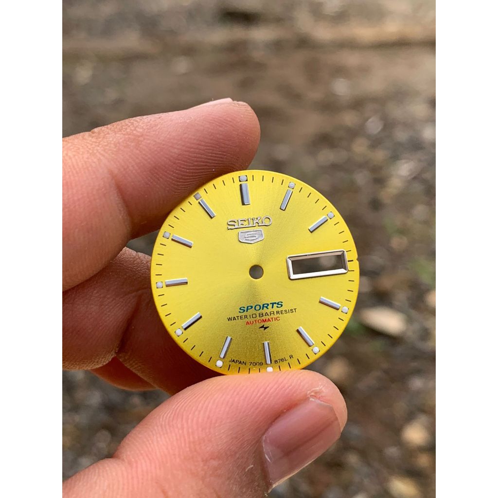PLAT DIAL SEIKO 5 SPORTS 28,5 MM KUNING CAL 7S26 7009 NH36 6309