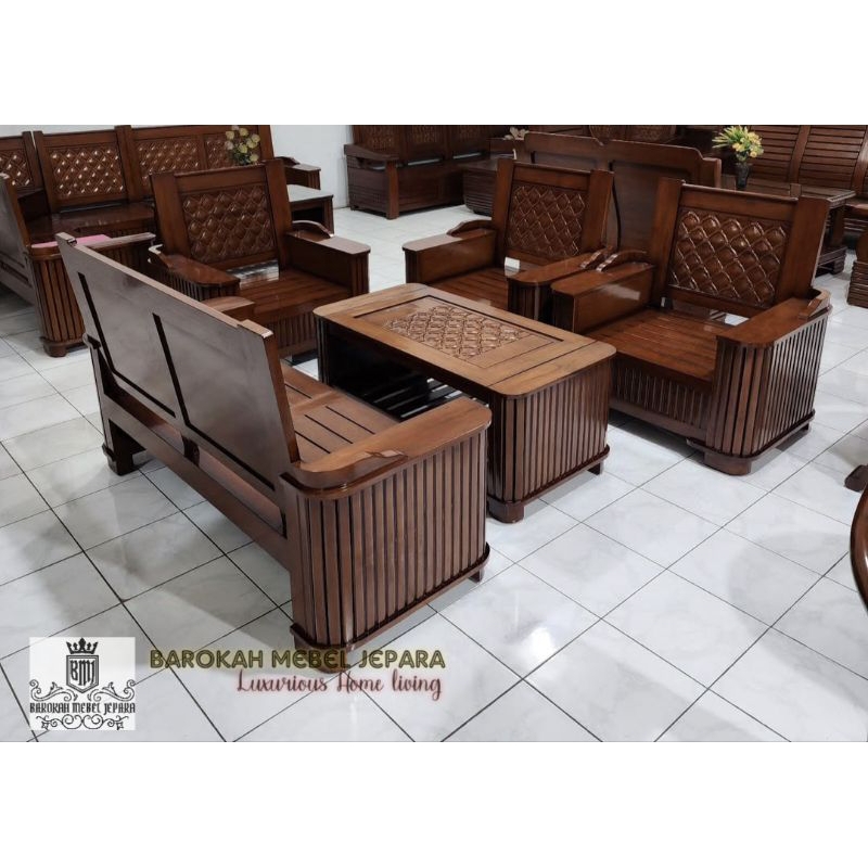 Kursi Tamu Minimalis kayu jati , kursi tamu jati jepara , sofa-kursi tamu jepara